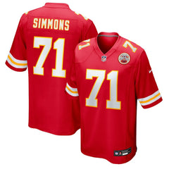 Josh Simmons Kansas City Chiefs Team Game Jersey Red - Nike