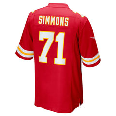 Josh Simmons Kansas City Chiefs Team Game Jersey Red - Nike