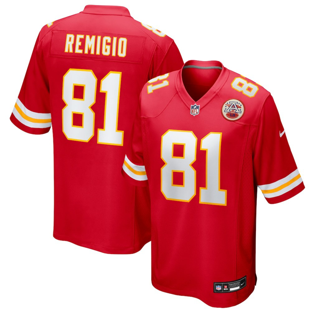 Nikko Remigio Kansas City Chiefs Team Game Jersey Red - Nike