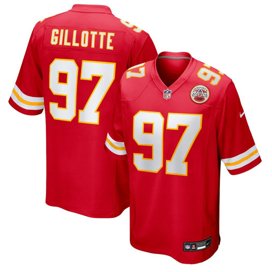 Ashton Gillotte Kansas City Chiefs Team Game Jersey - Red | NFL Jerseys