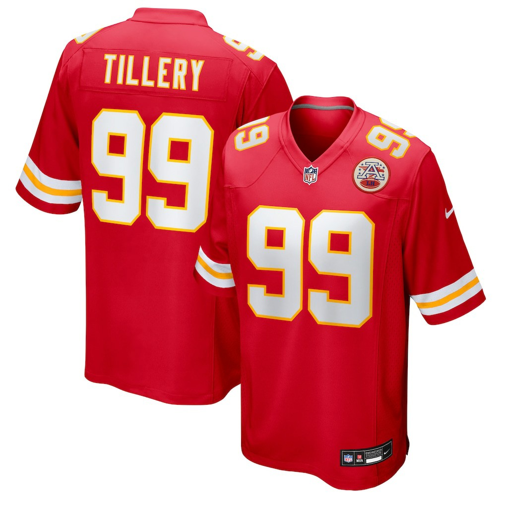 Jerry Tillery Kansas City Chiefs Team Game Jersey Red - Nike