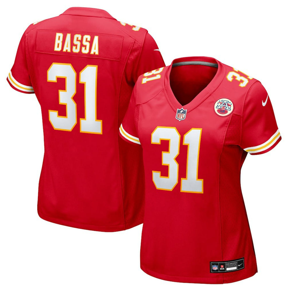Jeffrey Bassa Kansas City Chiefs Women's Team Game Jersey Red - Nike