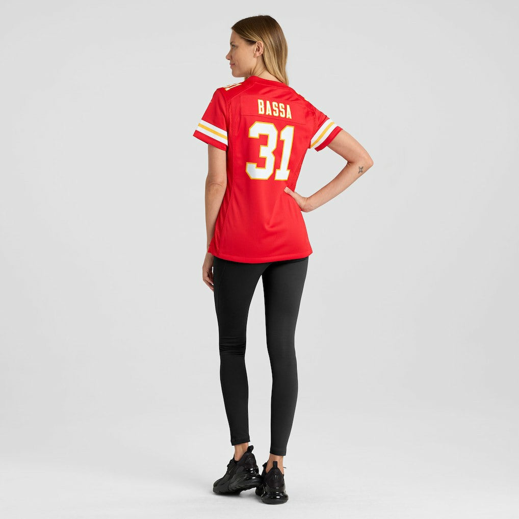 Jeffrey Bassa Kansas City Chiefs Women's Team Game Jersey Red - Nike
