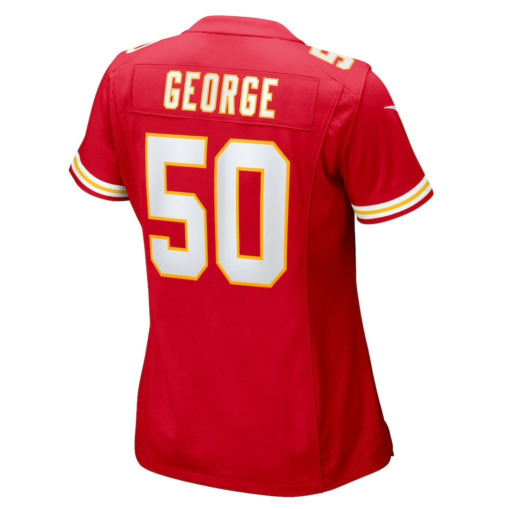 Brandon George Kansas City Chiefs Women's Team Game Jersey Red - Nike