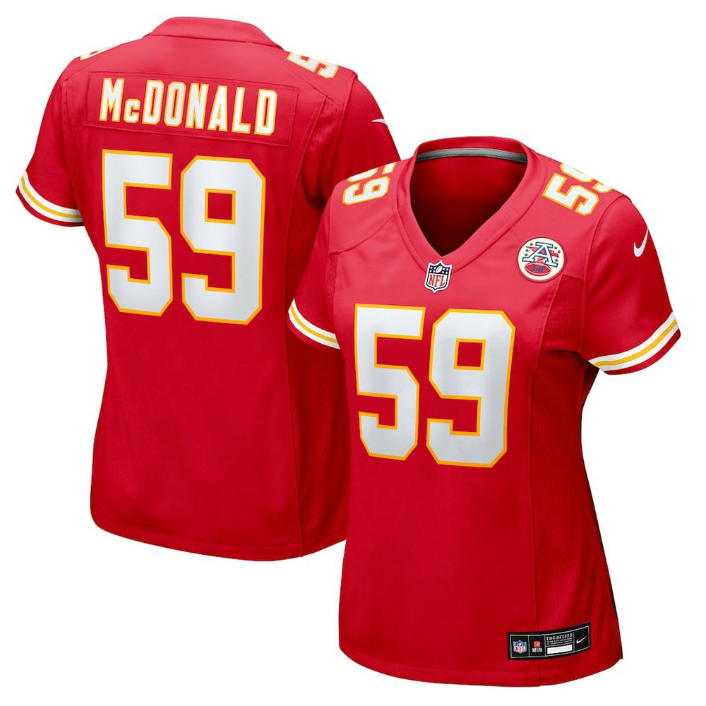 Cooper McDonald Kansas City Chiefs Women's Team Game Jersey Red - Nike