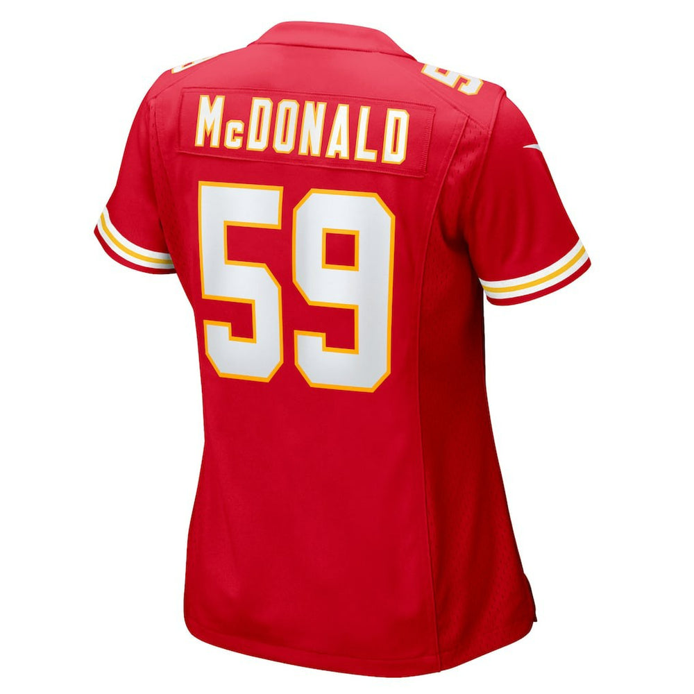 Cooper McDonald Kansas City Chiefs Women's Team Game Jersey Red - Nike