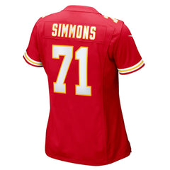 Josh Simmons Kansas City Chiefs Women's Team Game Jersey Red - Nike