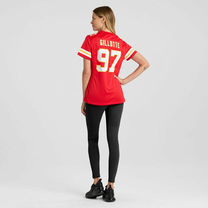 Ashton Gillotte Kansas City Chiefs Women's Team Game Jersey - Red | NFL Jerseys