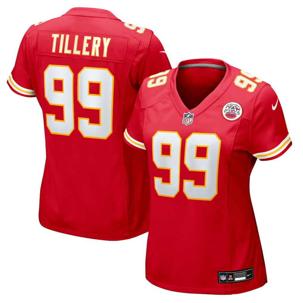 Jerry Tillery Kansas City Chiefs Women's Team Game Jersey Red - Nike
