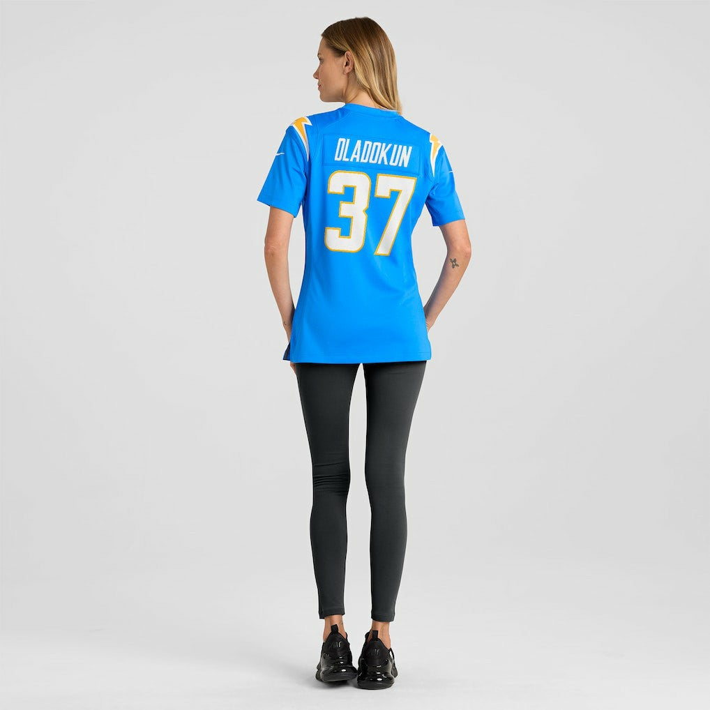 Jordan Oladokun Los Angeles Chargers Women's Team Game Jersey - Powder Blue | NFL Jerseys
