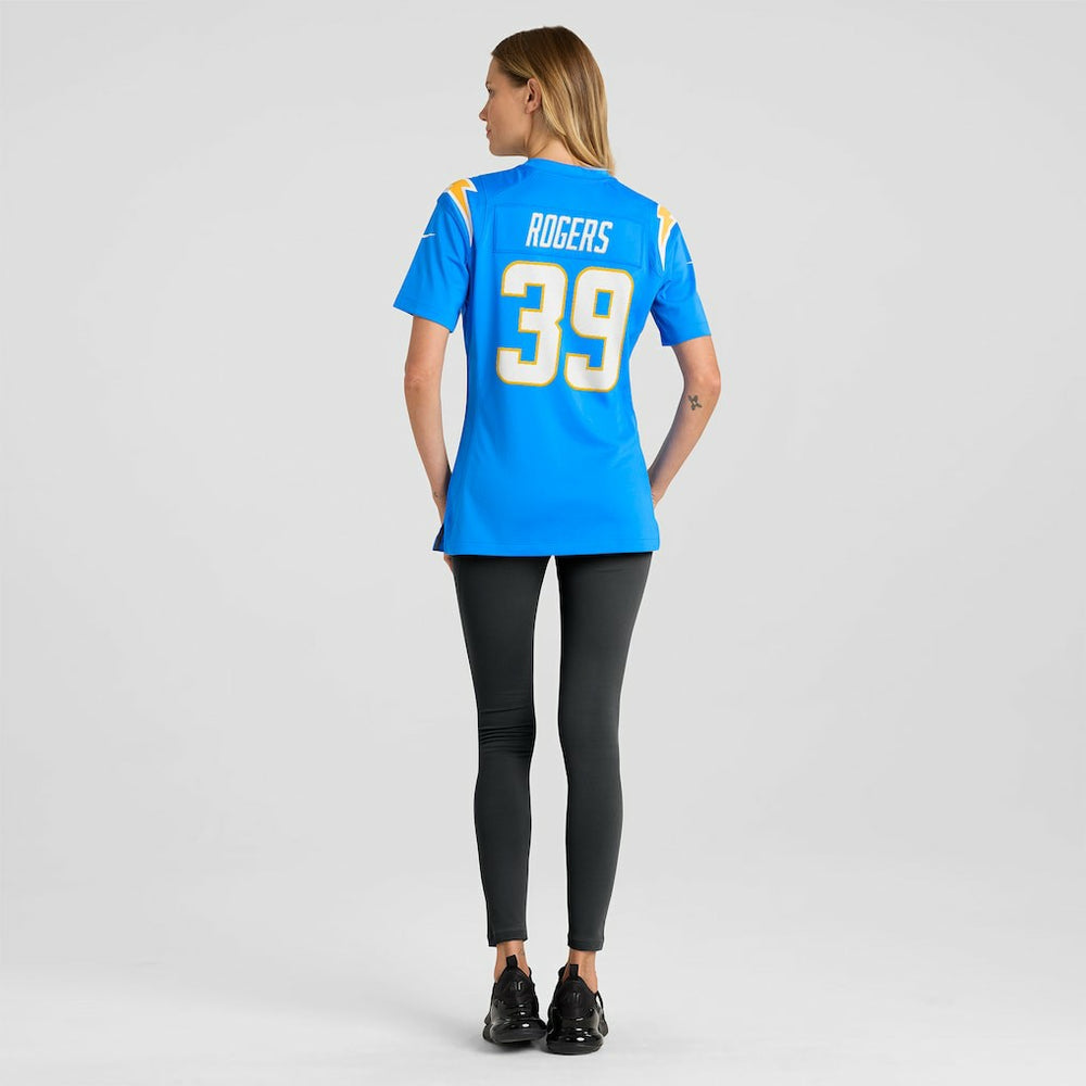 Eric Rogers Los Angeles Chargers Women's Team Game Jersey Powder Blue - Nike