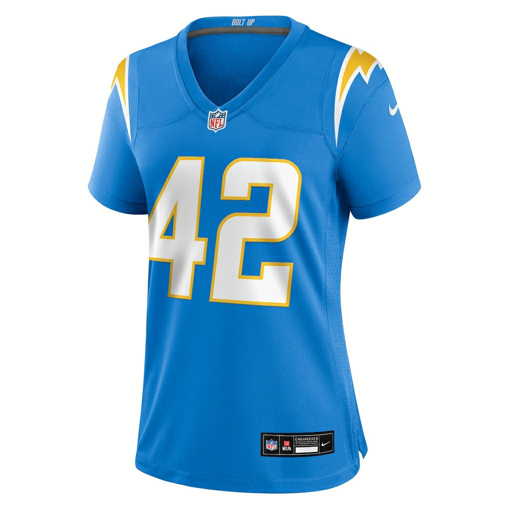 Tucker Fisk Los Angeles Chargers Women's Team Game Jersey Powder Blue - Nike