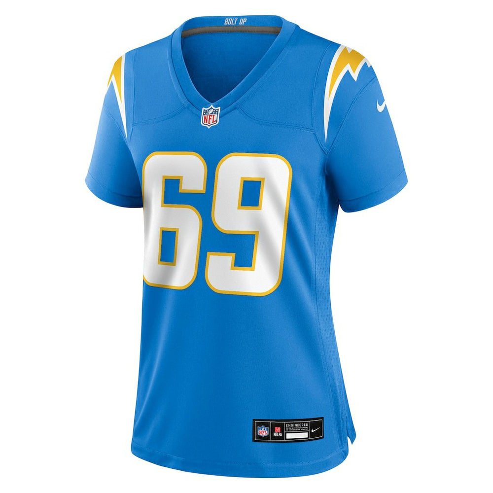Josh Fuga Los Angeles Chargers Women's Team Game Jersey Powder Blue - Nike