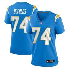 Austin Deculus Los Angeles Chargers Women's Team Game Jersey Powder Blue - Nike