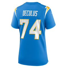 Austin Deculus Los Angeles Chargers Women's Team Game Jersey Powder Blue - Nike