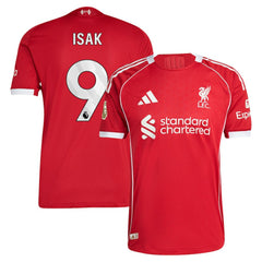 Adidas Alexander Isak Liverpool 2025/26 Home Player Jerseys - Red