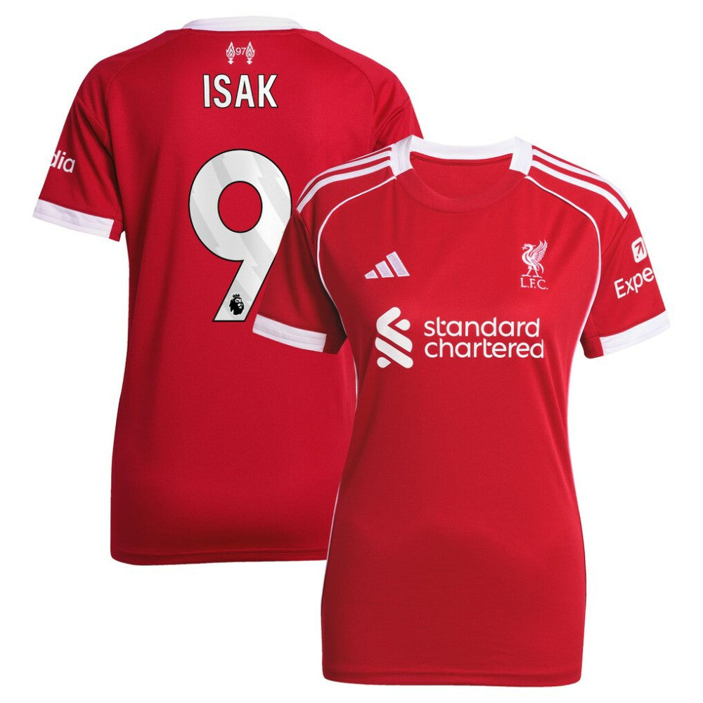 Adidas Alexander Isak Liverpool Women's 2025/26 Home Replica Player Jerseys - Red