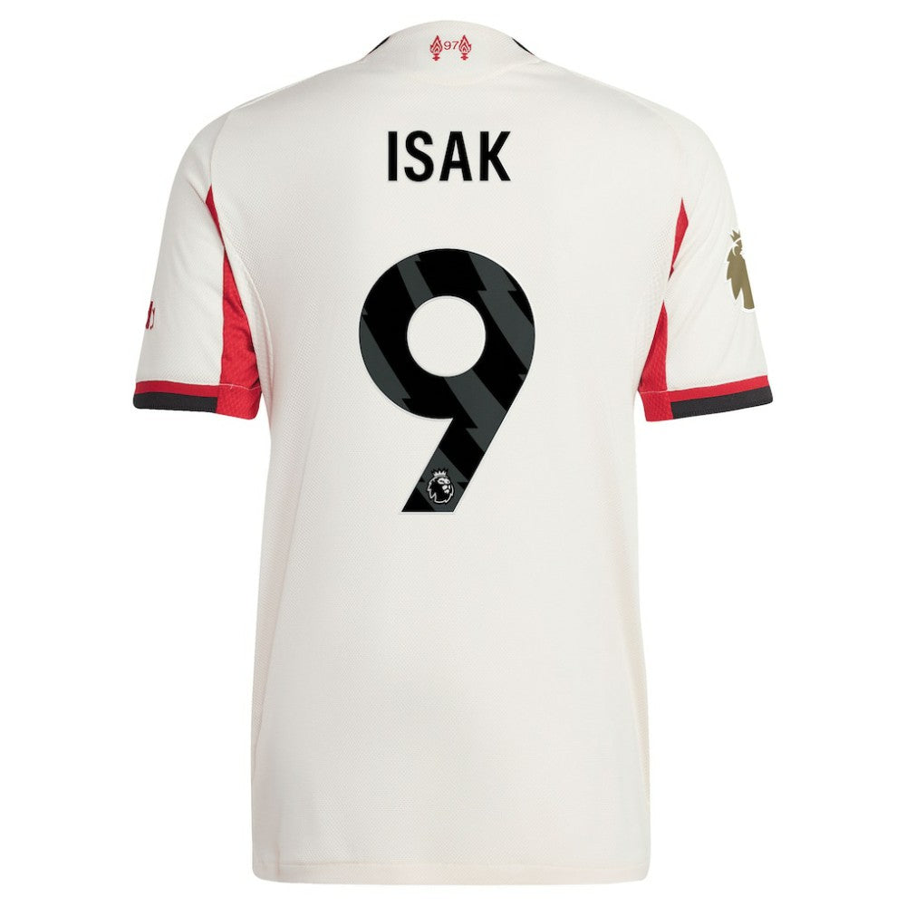 Adidas Alexander Isak Liverpool 2025/26 Away Player Jerseys - White