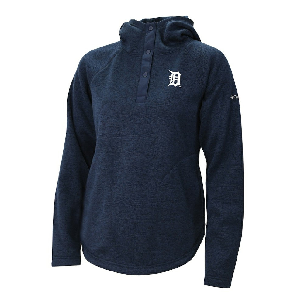 Detroit Tigers Columbia Women's Half-Snap Pullover Hoodie Sale