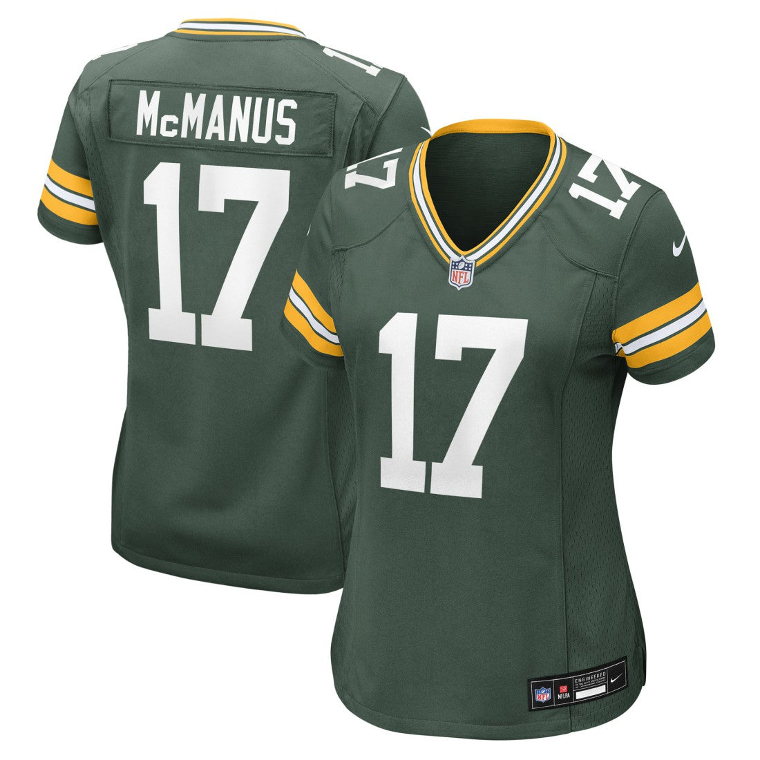 Brandon McManus Green Bay Packers Women's Team Game Jersey Green - Nike