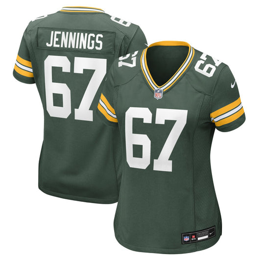 Donovan Jennings Green Bay Packers Women's Team Game Jersey - Green | NFL Jerseys