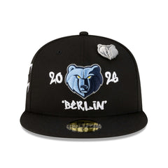 New Era - Memphis Grizzlies 2026 NBA Global Games Berlin 59FIFTY Fitted Hat - Black