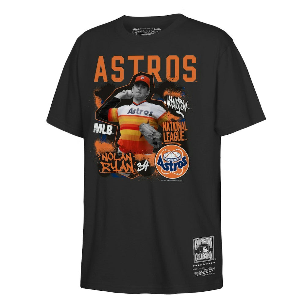 Nolan Ryan Houston Astros Mitchell & Ness Youth Cooperstown Star Moment T-Shirt Lifestyle