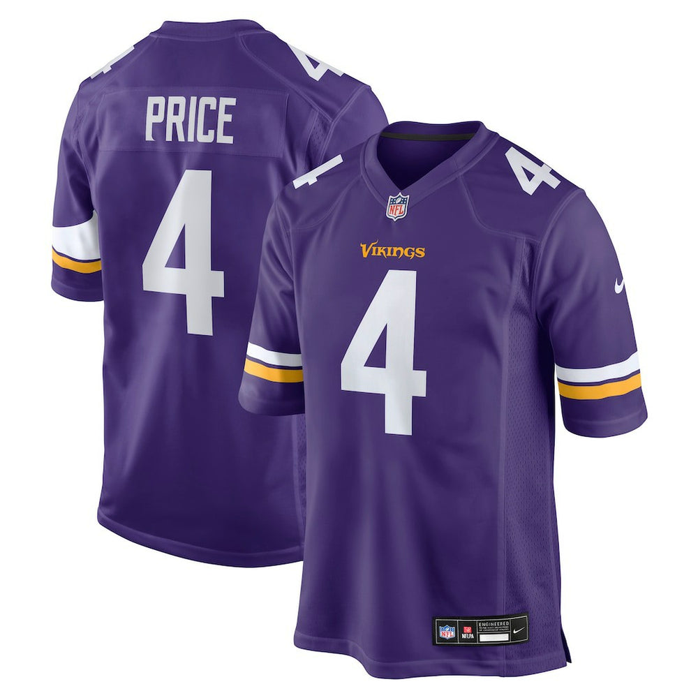 Myles Price Minnesota Vikings Team Game Jersey Purple - Nike