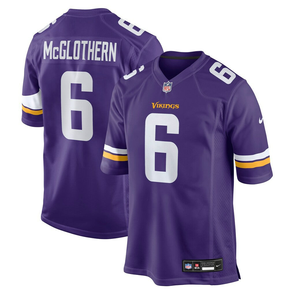 Dwight McGlothern Minnesota Vikings Team Game Jersey Purple - Nike