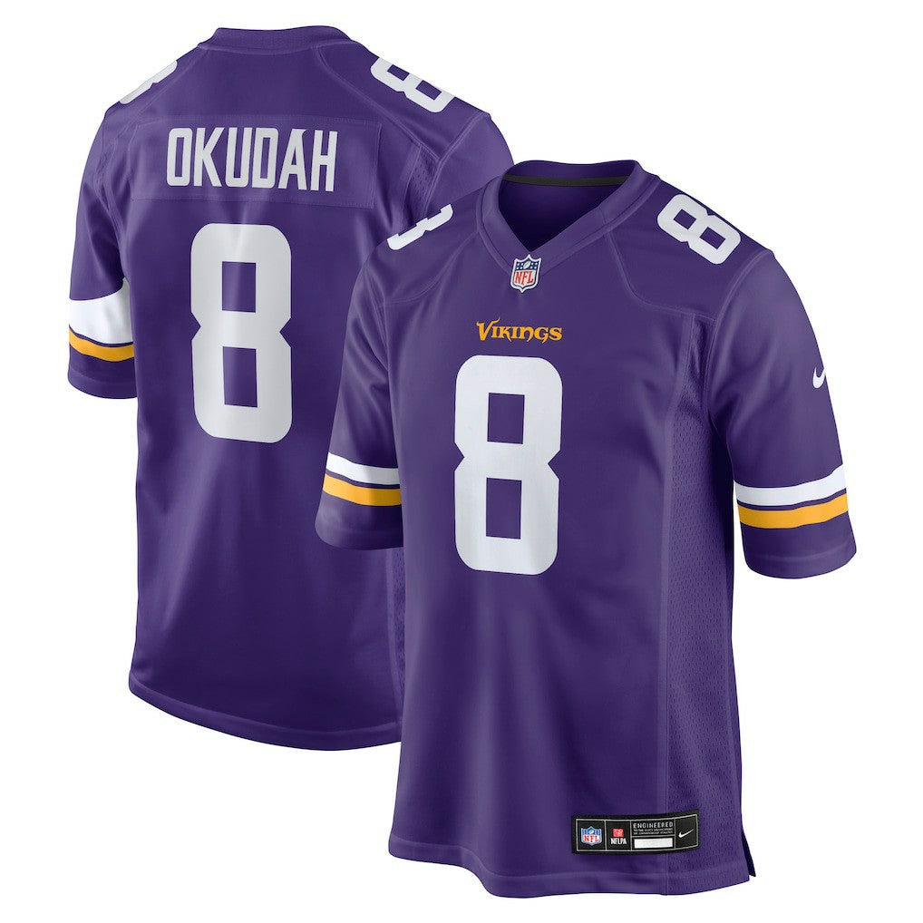Jeff Okudah Minnesota Vikings Team Game Jersey Purple - Nike
