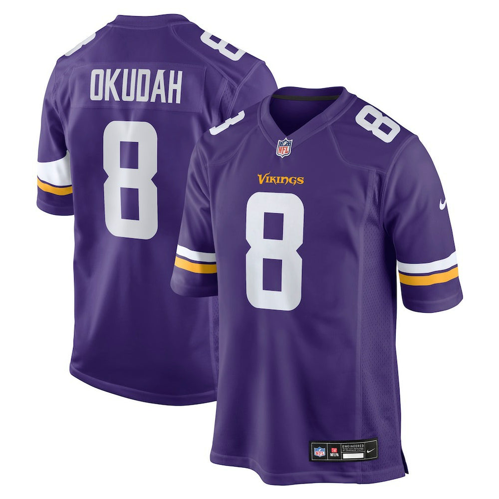Jeff Okudah Minnesota Vikings Team Game Jersey Purple - Nike