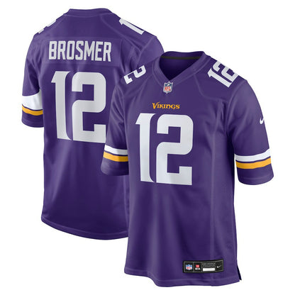 Max Brosmer Minnesota Vikings Team Game Jersey - Purple | NFL Jerseys