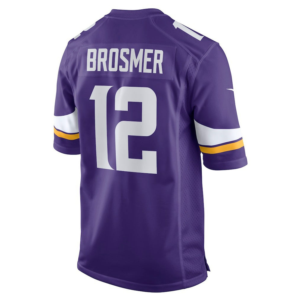 Max Brosmer Minnesota Vikings Team Game Jersey Purple - Nike