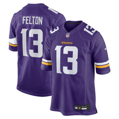 Tai Felton Minnesota Vikings Team Game Jersey Purple - Nike
