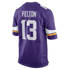 Tai Felton Minnesota Vikings Team Game Jersey Purple - Nike