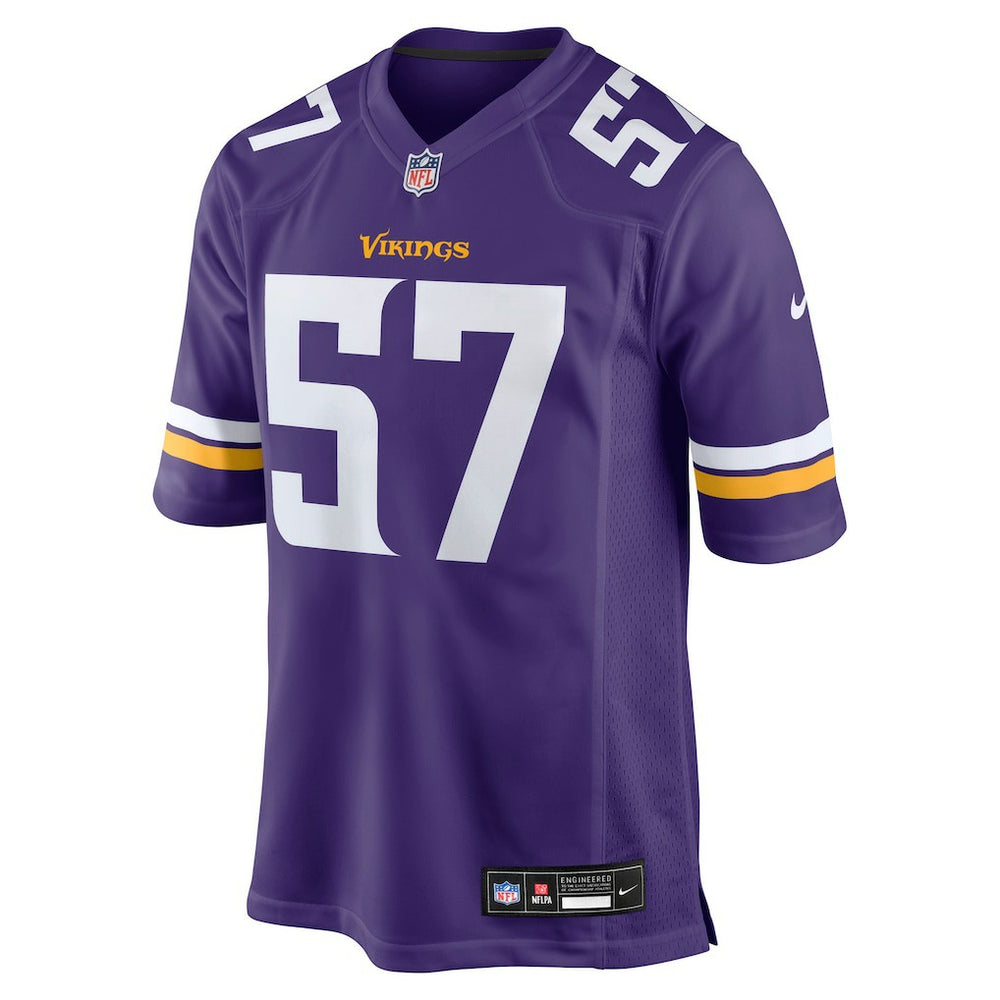 Chaz Chambliss Minnesota Vikings Team Game Jersey Purple - Nike