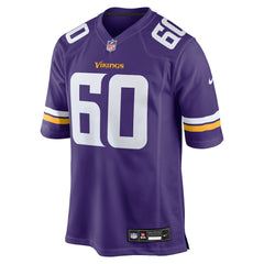 Joe Huber Minnesota Vikings Team Game Jersey Purple - Nike