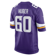 Joe Huber Minnesota Vikings Team Game Jersey Purple - Nike