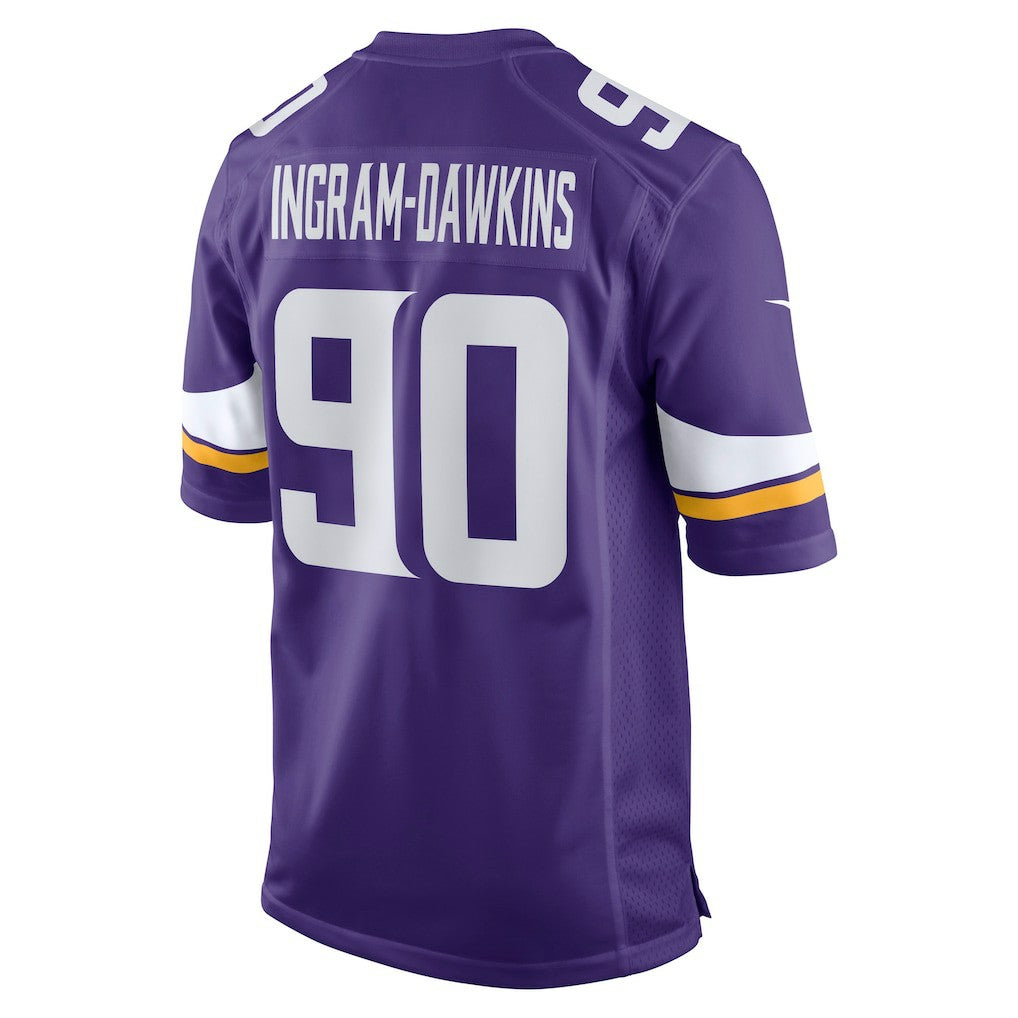 Tyrion Ingram-Dawkins Minnesota Vikings Team Game Jersey Purple - Nike