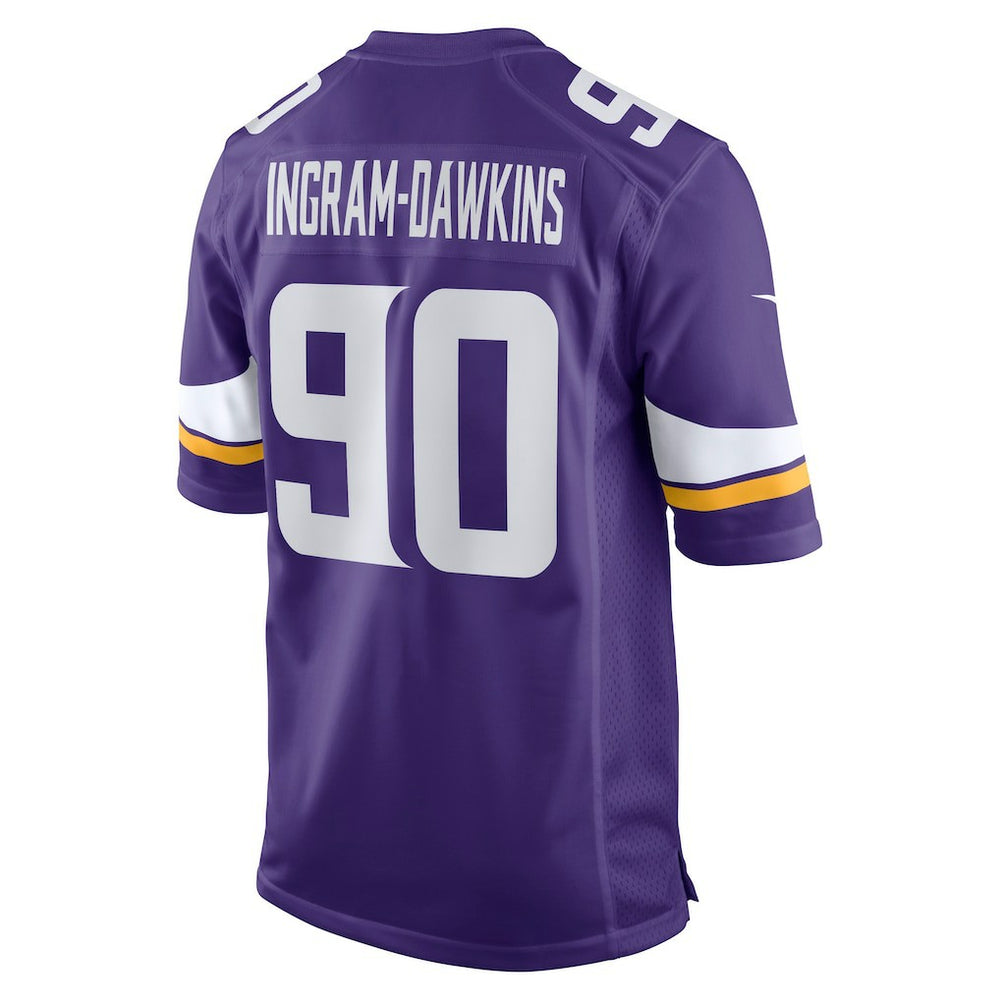 Tyrion Ingram-Dawkins Minnesota Vikings Team Game Jersey Purple - Nike