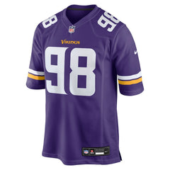 Bo Richter Minnesota Vikings Team Game Jersey Purple - Nike
