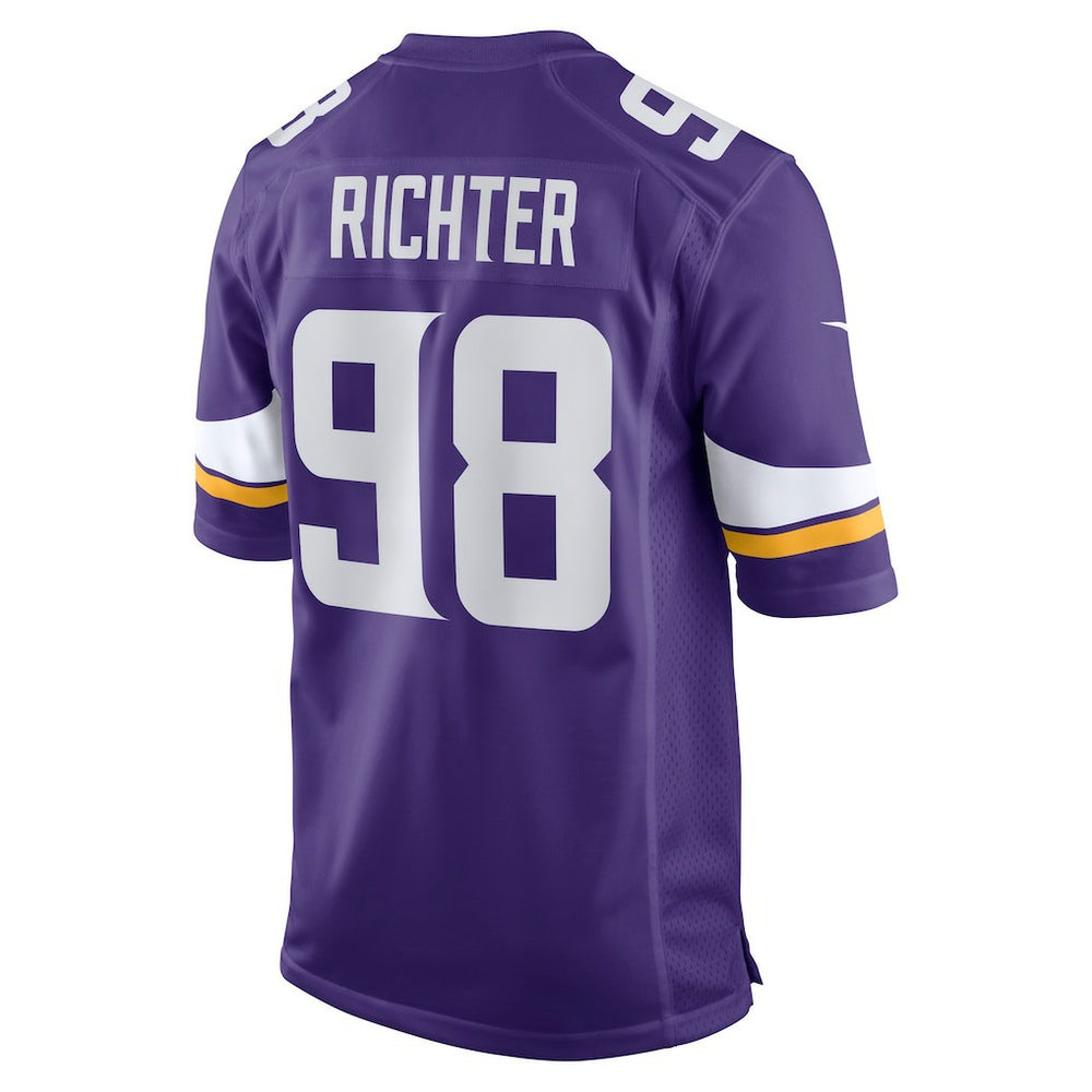 Bo Richter Minnesota Vikings Team Game Jersey Purple - Nike