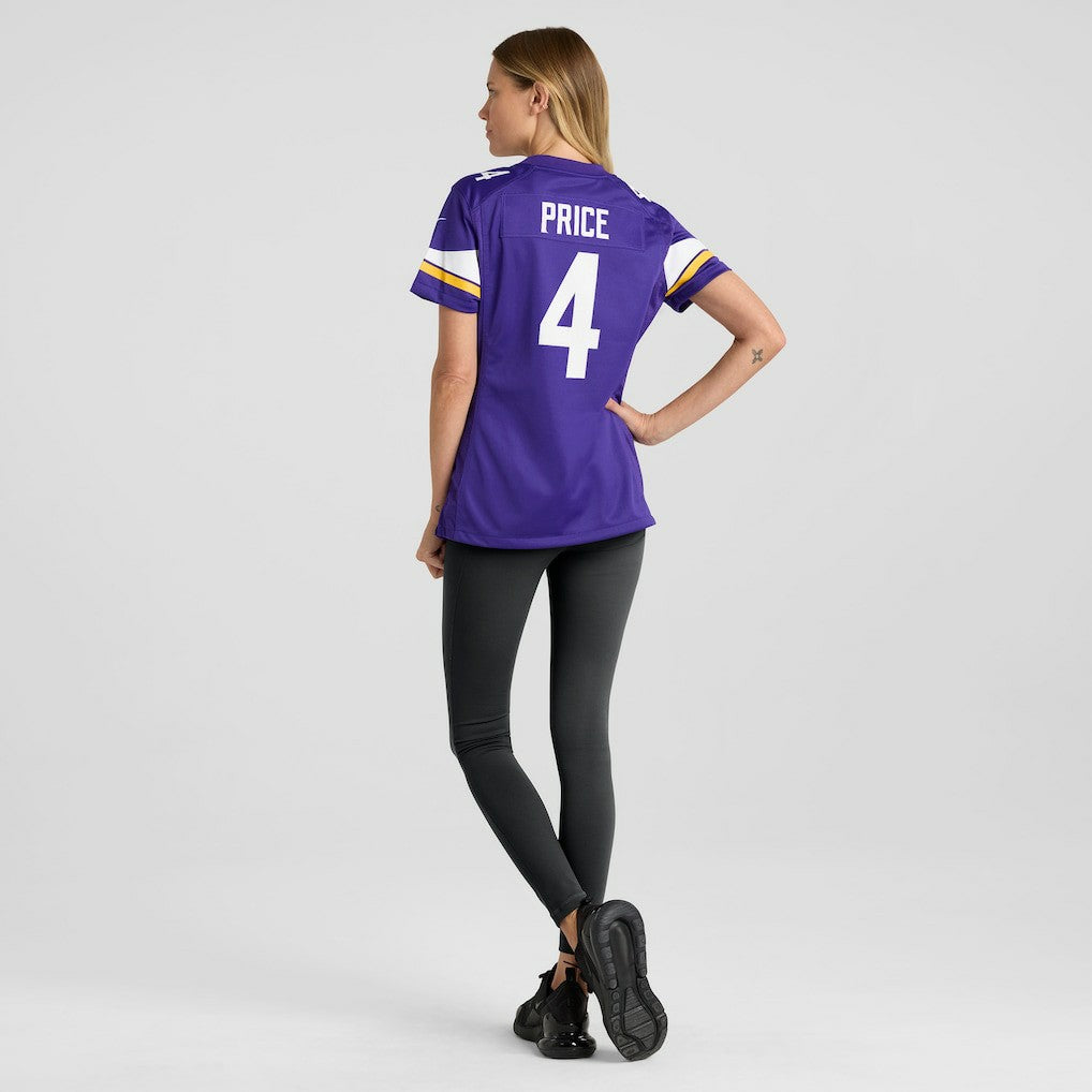 Myles Price Minnesota Vikings Women's Team Game Jersey Purple - Nike
