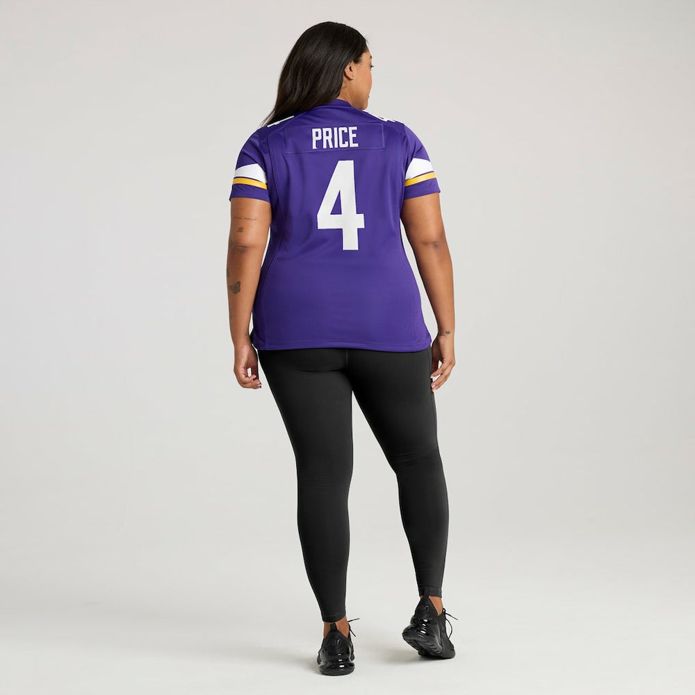 Myles Price Minnesota Vikings Women's Team Game Jersey Purple - Nike