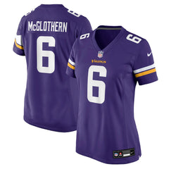 Dwight McGlothern Minnesota Vikings Women's Team Game Jersey Purple - Nike