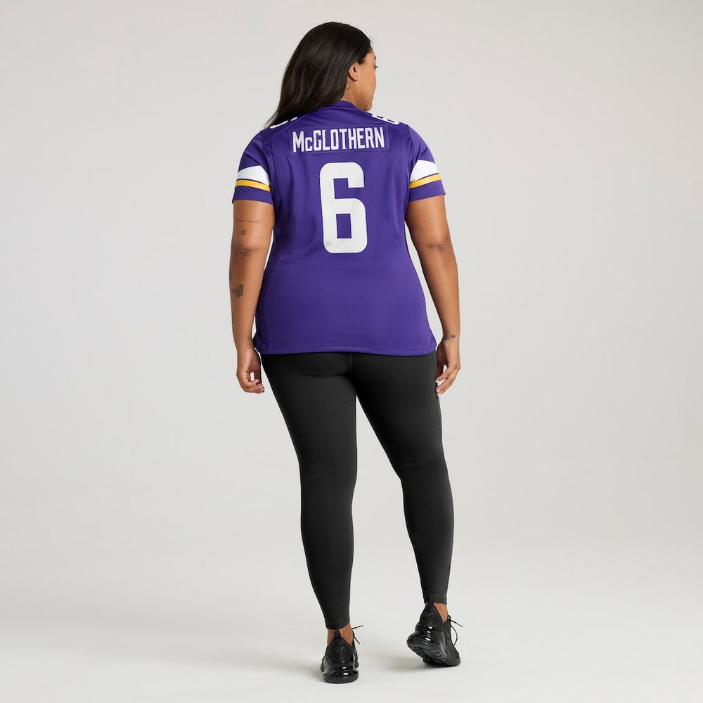 Dwight McGlothern Minnesota Vikings Women's Team Game Jersey Purple - Nike