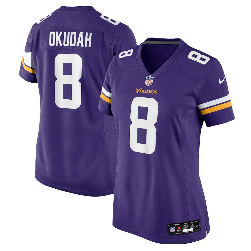 Jeff Okudah Minnesota Vikings Women's Team Game Jersey Purple - Nike