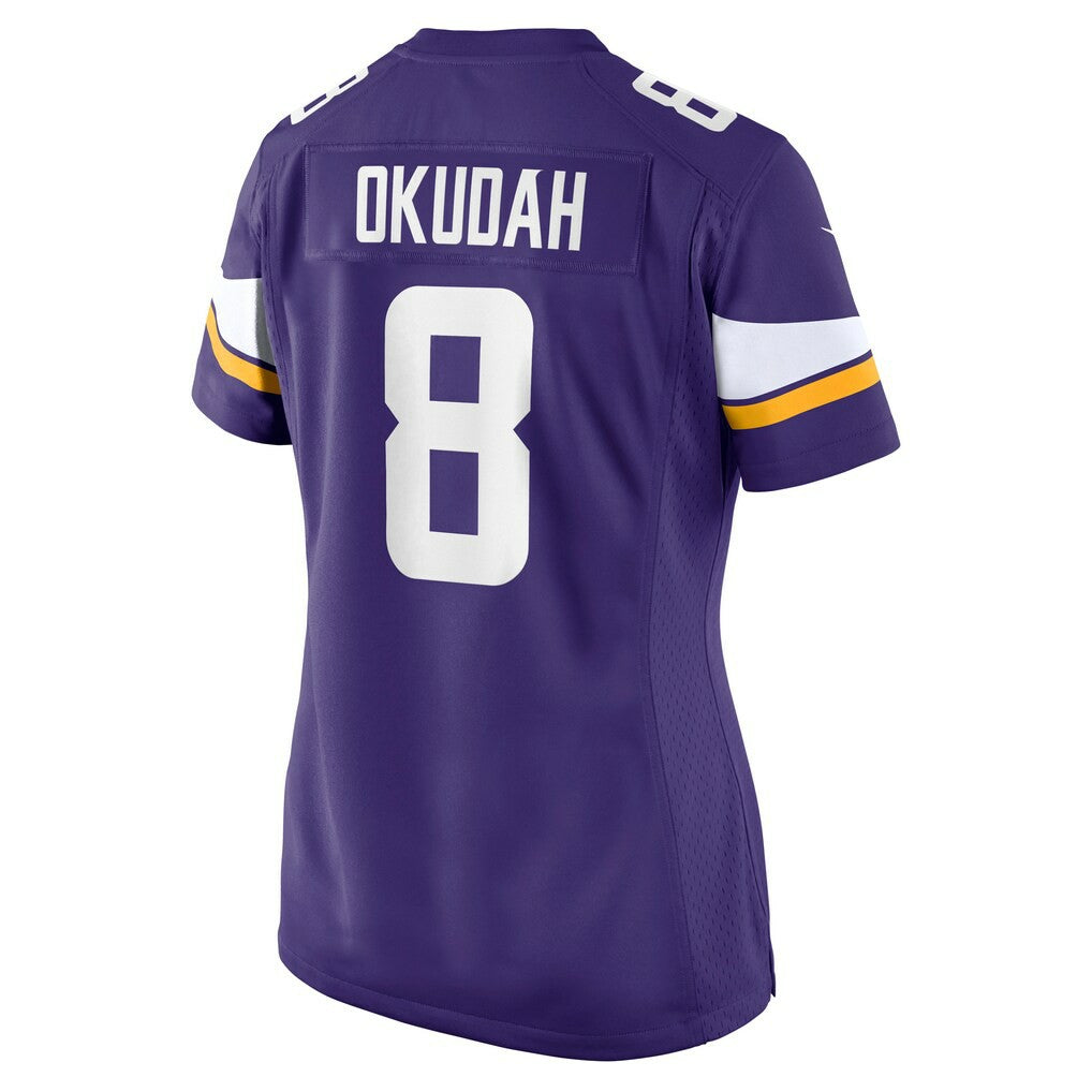 Jeff Okudah Minnesota Vikings Women's Team Game Jersey Purple - Nike