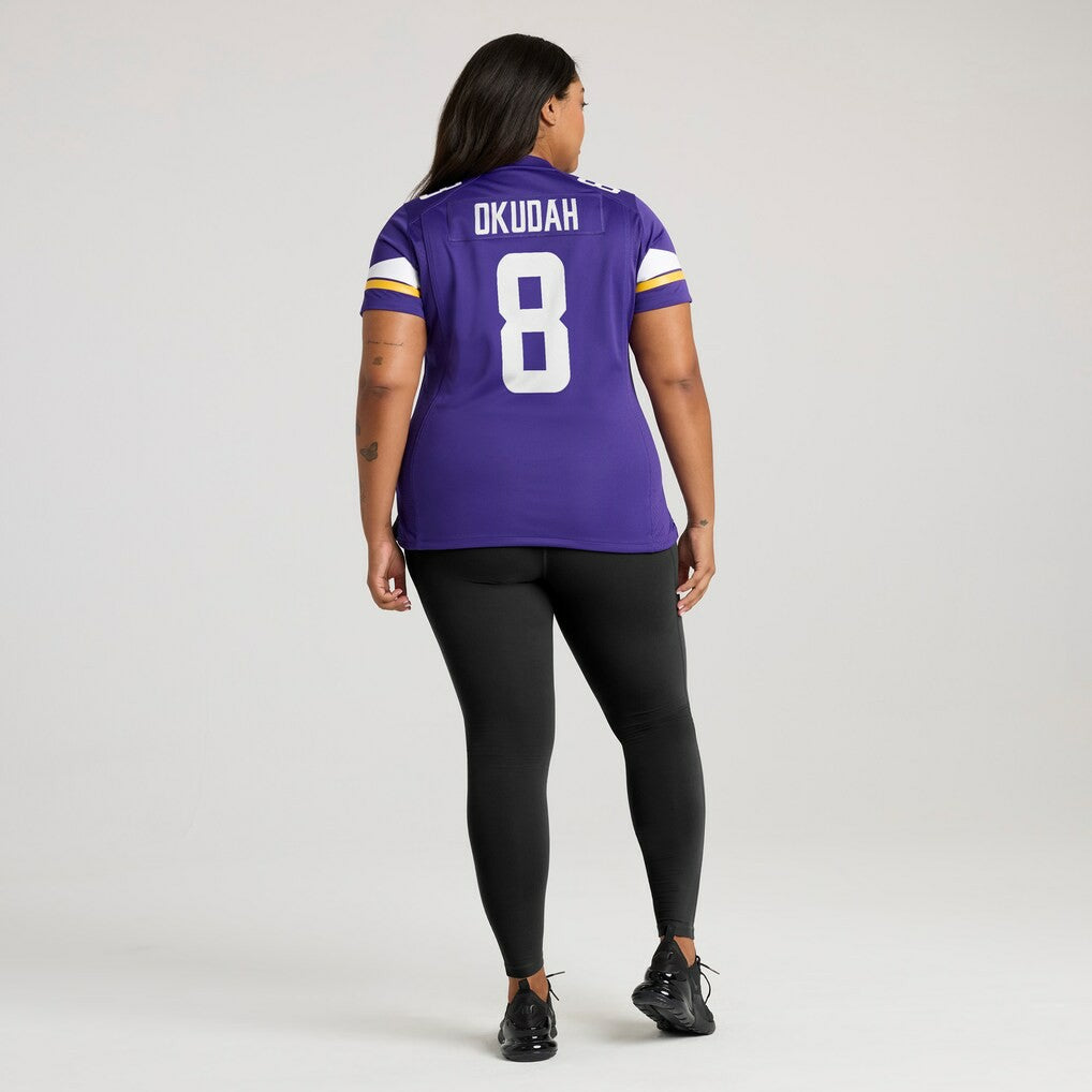 Jeff Okudah Minnesota Vikings Women's Team Game Jersey Purple - Nike