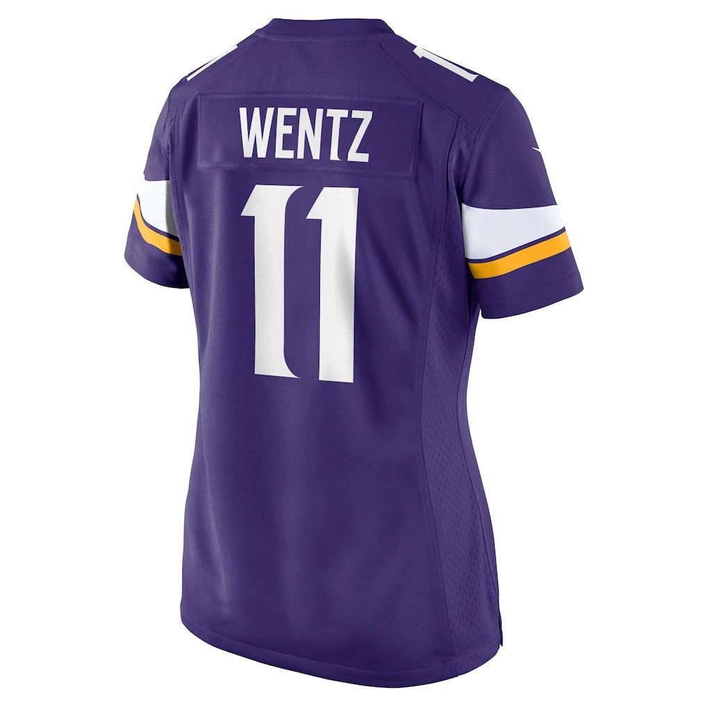 Carson Wentz Minnesota Vikings Women's Team Game Jersey Purple - Nike
